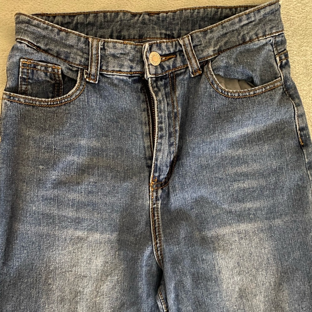 Shein | Wide Leg Blue Jeans